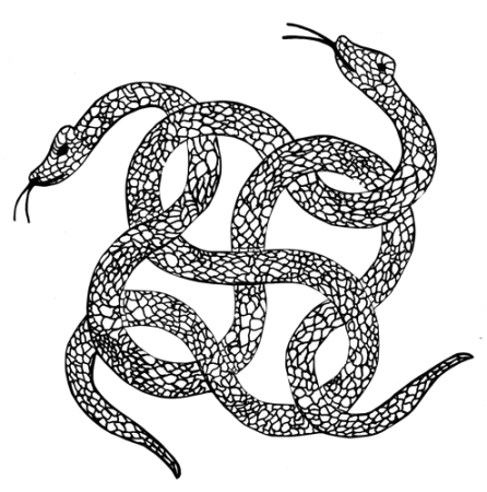Змеи переплелись