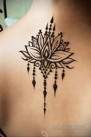 Хенна тату Лотос