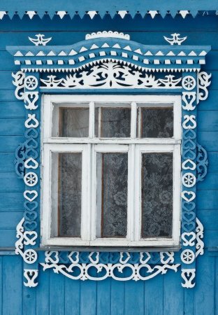 Резные оконные рамы вектор