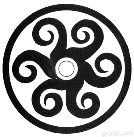 Осетинский орнамент солярный