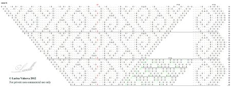 Схема к шали зимний сад