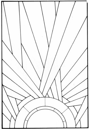 Витраж геометрия арт деко