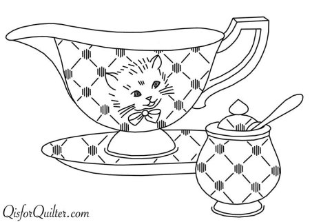 Разукрашка посуда Гжель