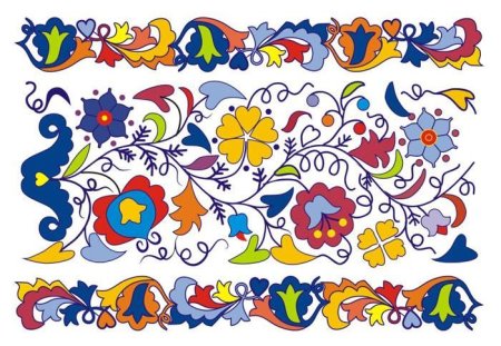 Цветочно растительный орнамент татарский