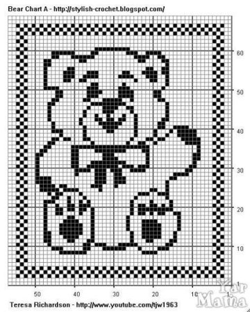 Жаккардовый узор квадратики