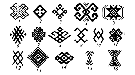 Солярный знак Башкирский орнамент