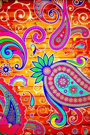 Хиппи узор пейсли