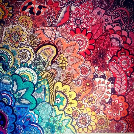 Красивые узоры разноцветные