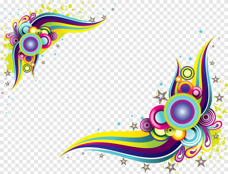 Абстрактные узоры на прозрачном фоне