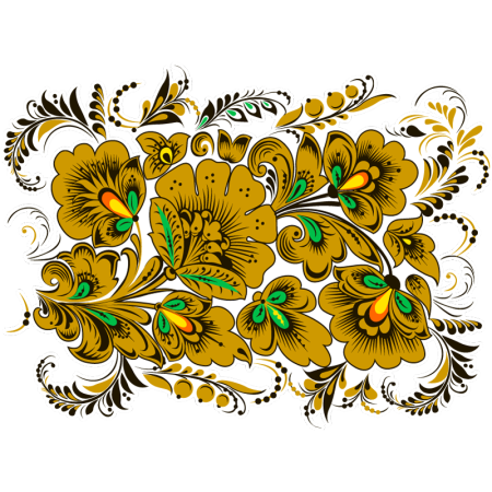 Узоры России Хохломская роспись