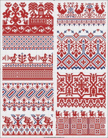 Маслова орнамент русской народной вышивки