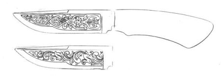 Эскизы для гравировки на ножах