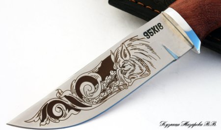 Травление на ноже Беркут