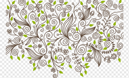 Векторный растительный узор