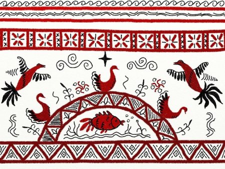 Рушник Мезенская роспись