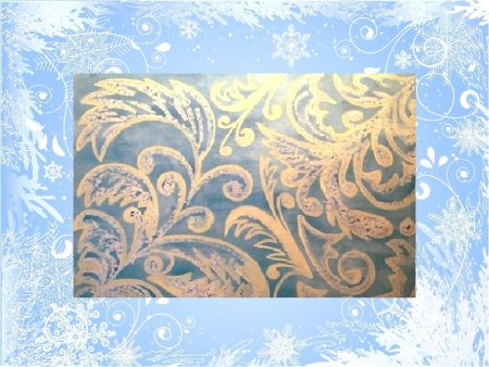 Морозные узоры на окне