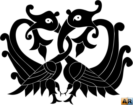 Романский орнамент зооморфный