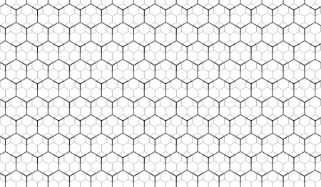 Гексагональная сетка а4