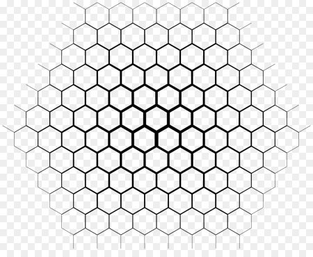 Прозрачная гексагональная сетка
