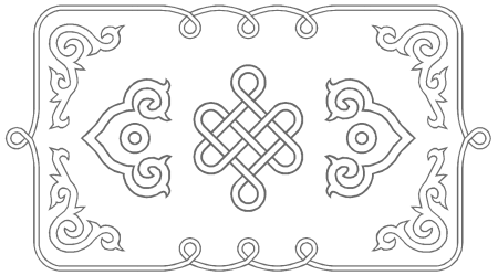 Раскраски ковры с узорами