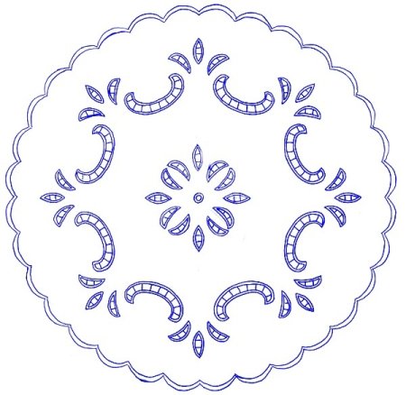 Круглый орнамент для вышивки