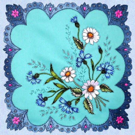 Выжигание по ткани салфетки