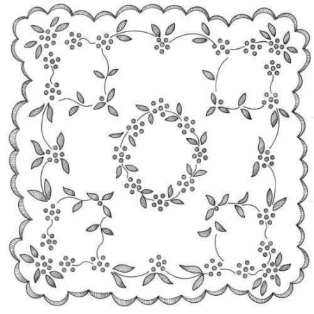 Трафарет "скатерть"