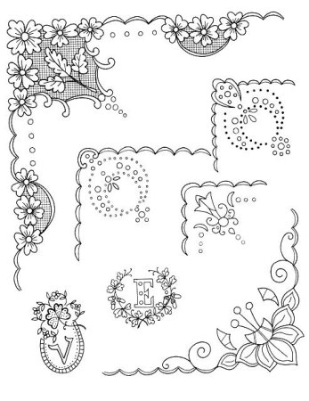 Ришелье схемы для вышивки скатерти