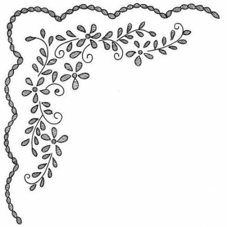 Узоры для вышивки гладью на скатерть