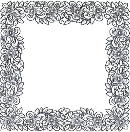 Узор росписи рамка