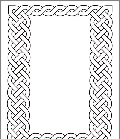 Кельтский орнамент рамка