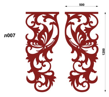 Ажурные ламбрекены трафареты