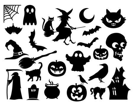 Силуэты на Хэллоуин