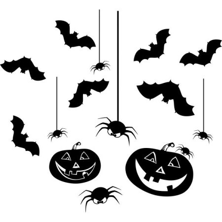 Хэллоуин черно белые