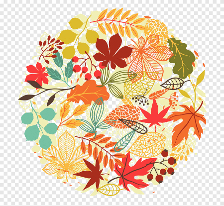 Осенний узор в круге