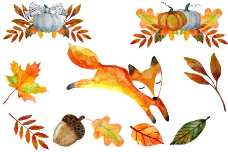 Маленькие осенние рисунки