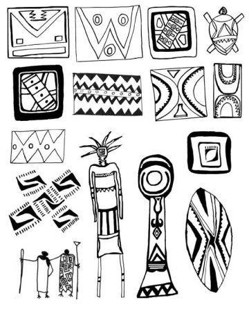 Африканские узоры и орнаменты