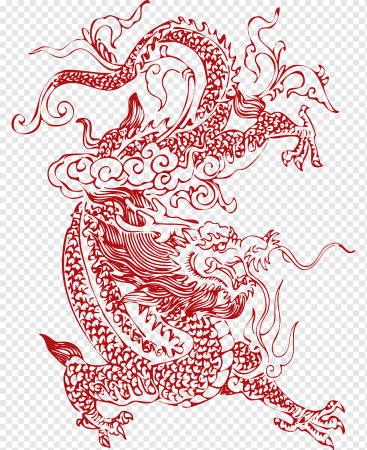 Традиционные узоры Китая дракон