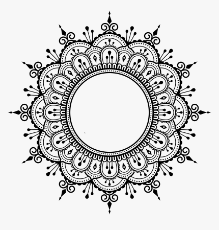 Круговой узор на прозрачном фоне