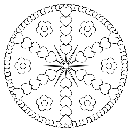 Мандала для детей 6-7 лет