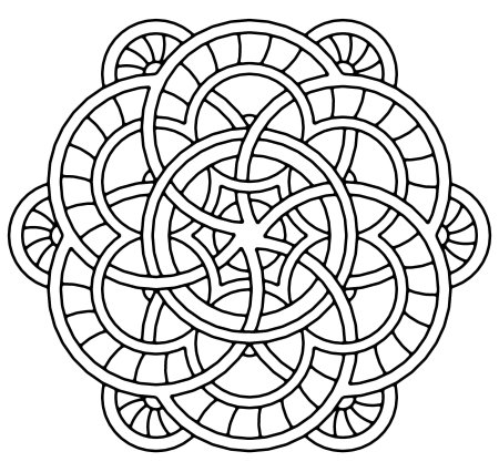 Раскраска Мандала