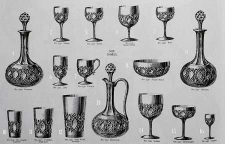 Стеклянная посуда 18 века