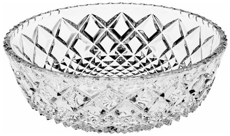 Салатник Crystal Bohemia Diamond 21см хрусталь 61900 06600 210-109 Чехия