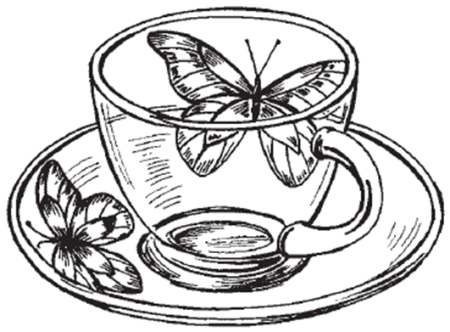 Стеклянная посуда раскраска