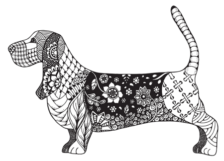 Орнамент собаки