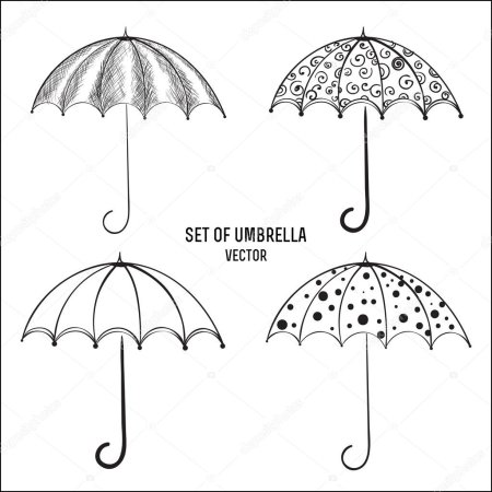 Идеи рисунков с зонтиками