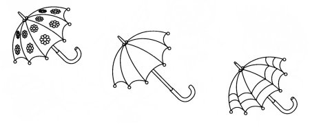 Узоры на зонтиках рисование