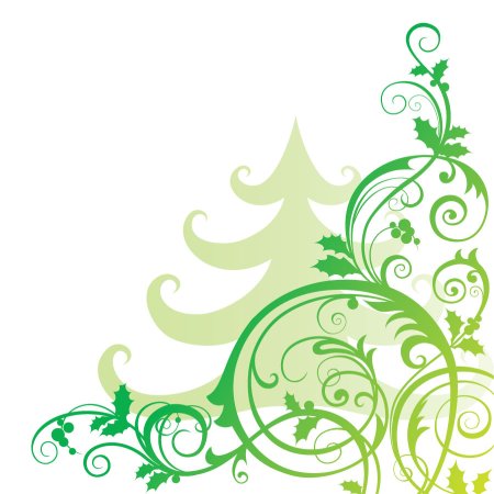 Рождественский круг с узором