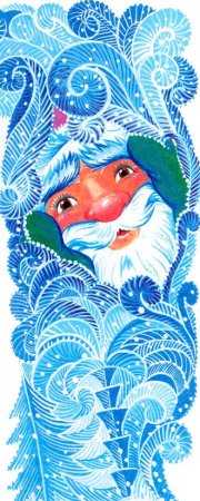 Узоры на окна дед Мороз