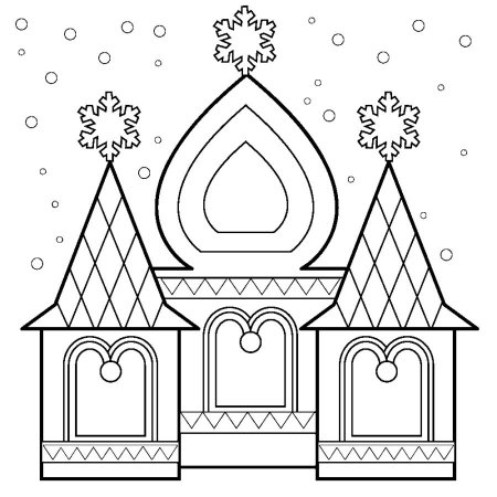 Трафарет Деда Мороза для раскрашивания